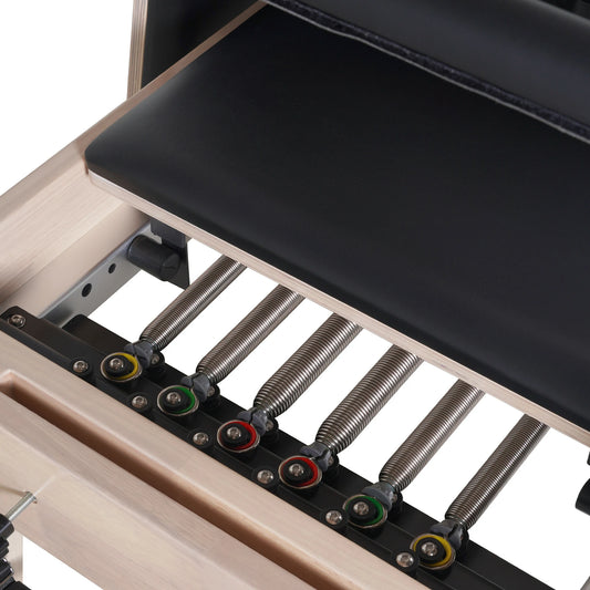 Oak Full Track Pilates Reformer Black image 3