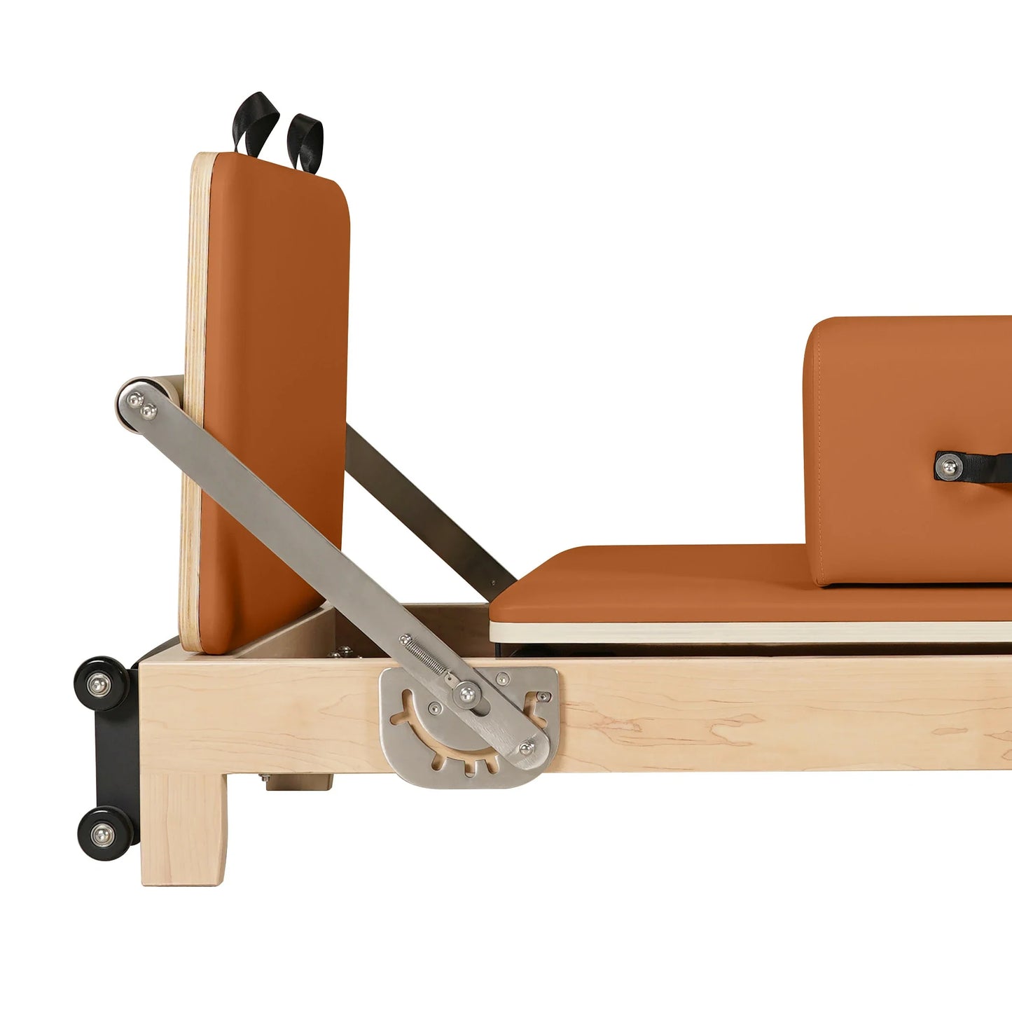 1GKU Maple Wood-Leg Foldable Pilates Reformer Orange