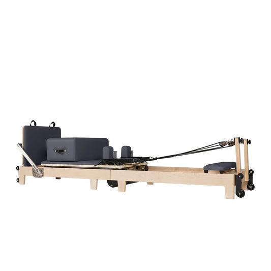 1GKU Maple Wood-Leg Foldable Pilates Reformer Grey