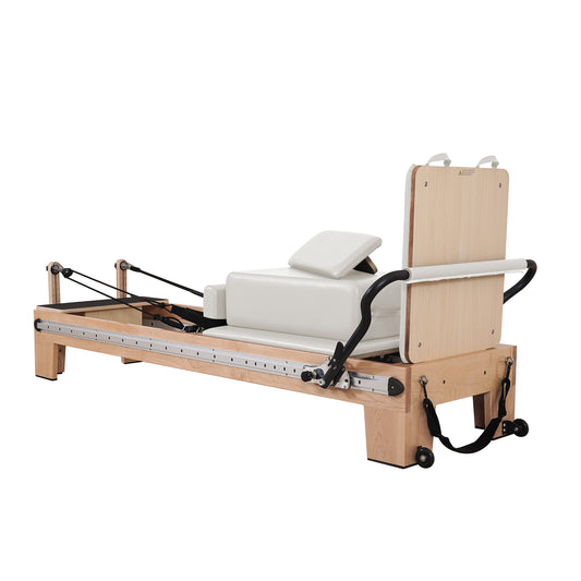 1GKU Maple Full Track Split Glide Pilates Reformer White image 3