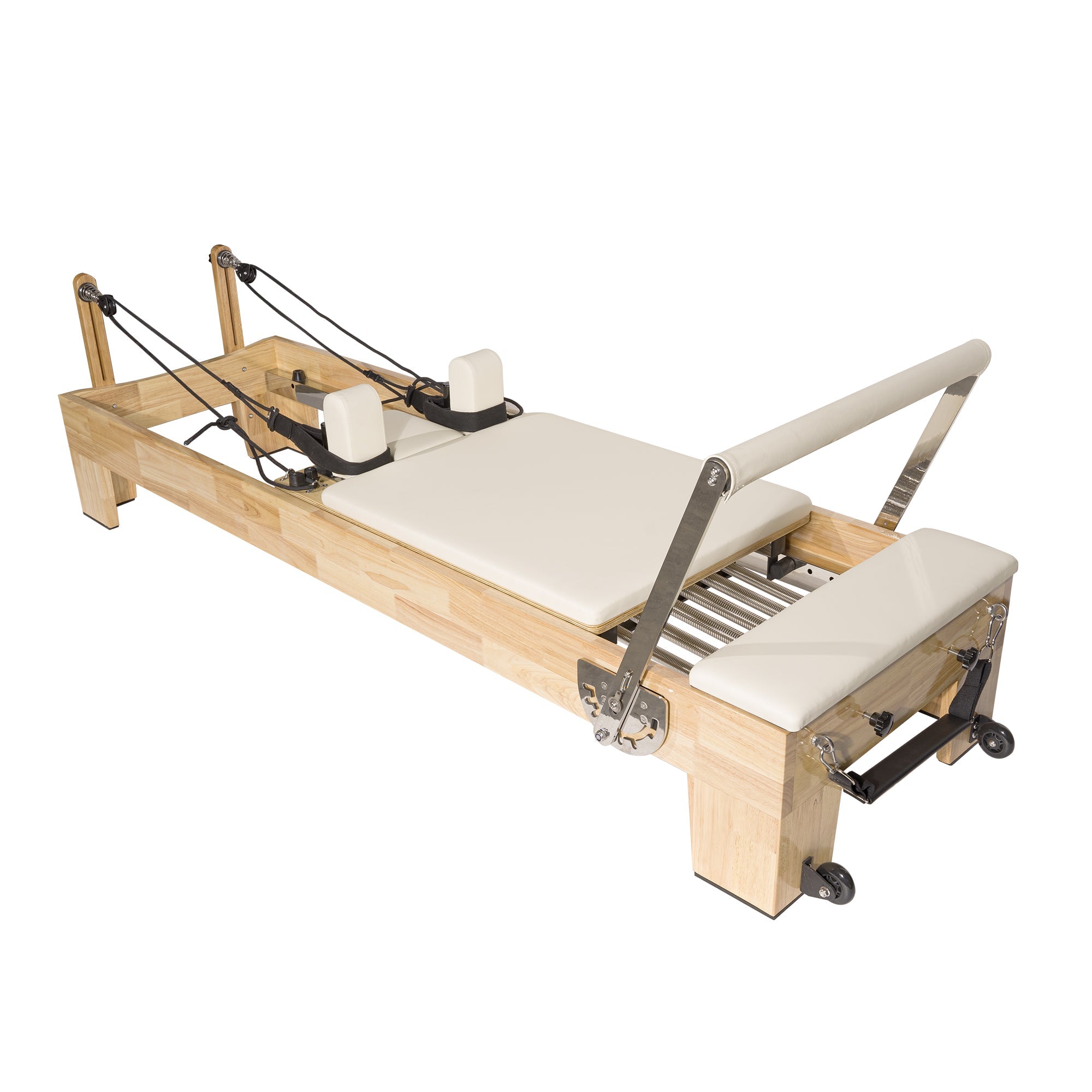 Classic Pilates Wood Reformer White