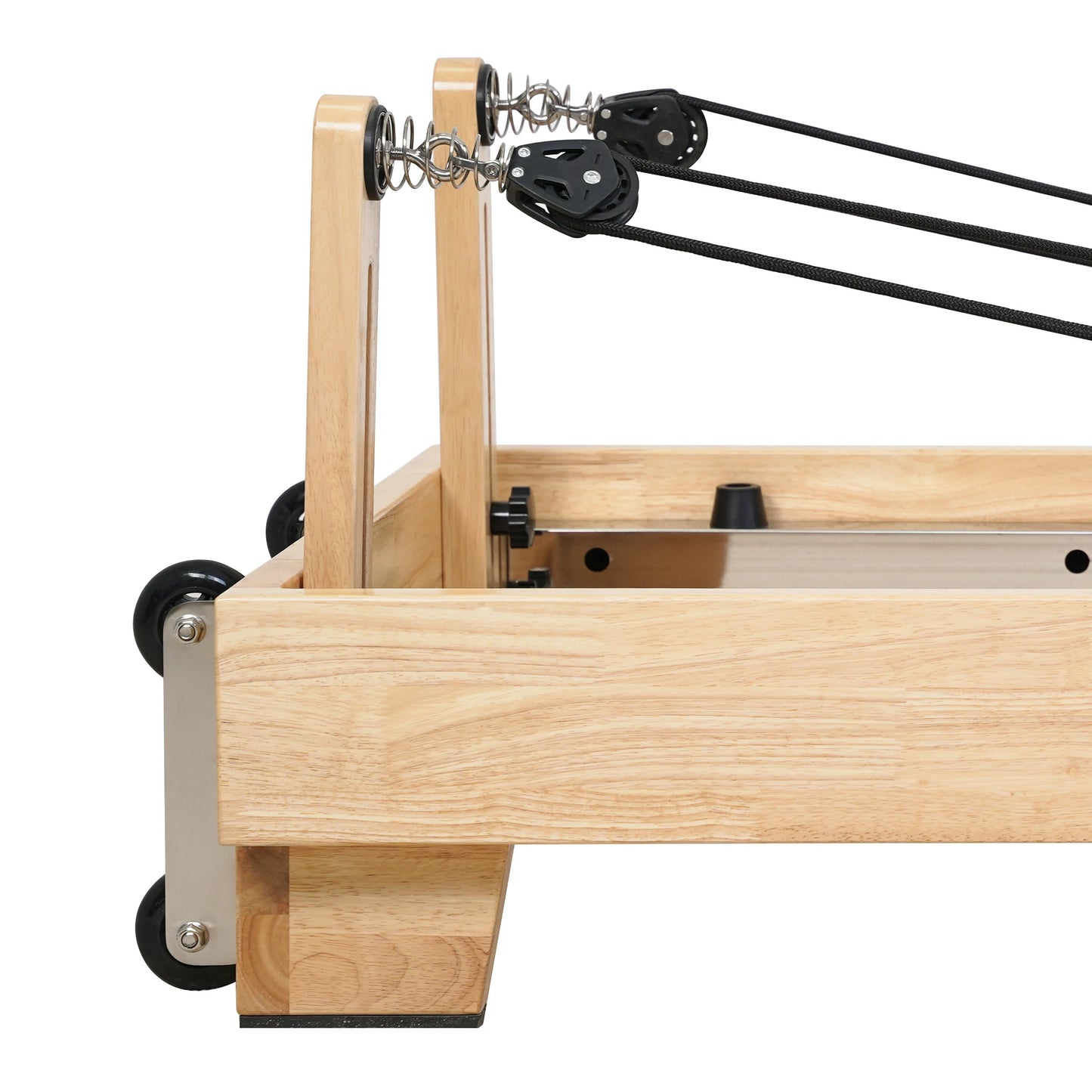 1GKU Oak Folding Classic Pilates Reformer Orange