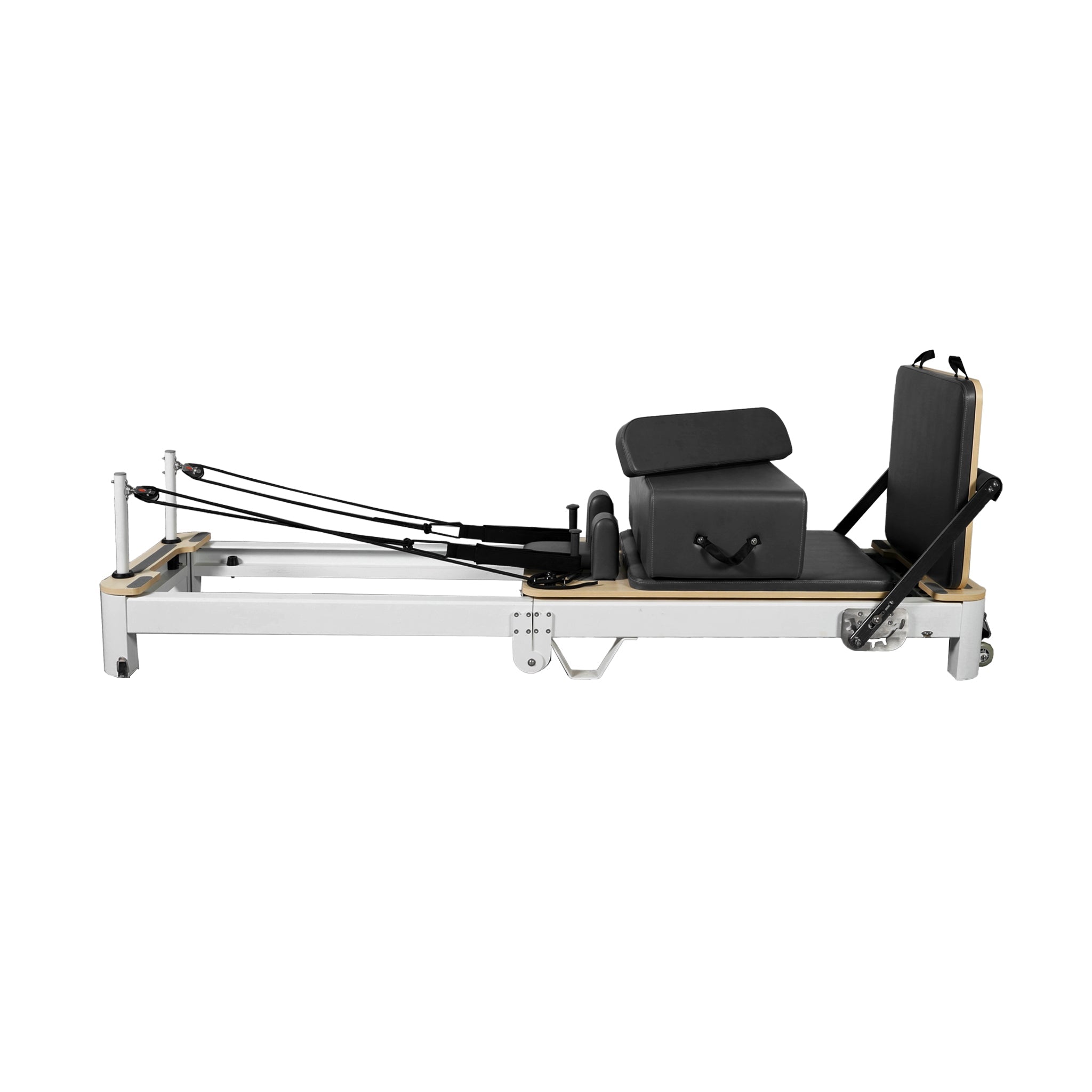 Folding Pilates Aluminum Alloy Reformer Black