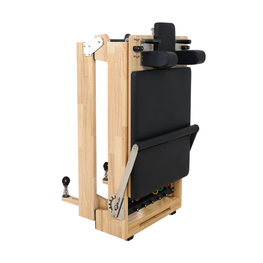 1GKU Oak Folding Classic Pilates Reformer Black image 3