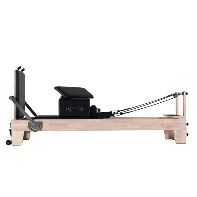1GKU Oak Pilates Reformer Black
