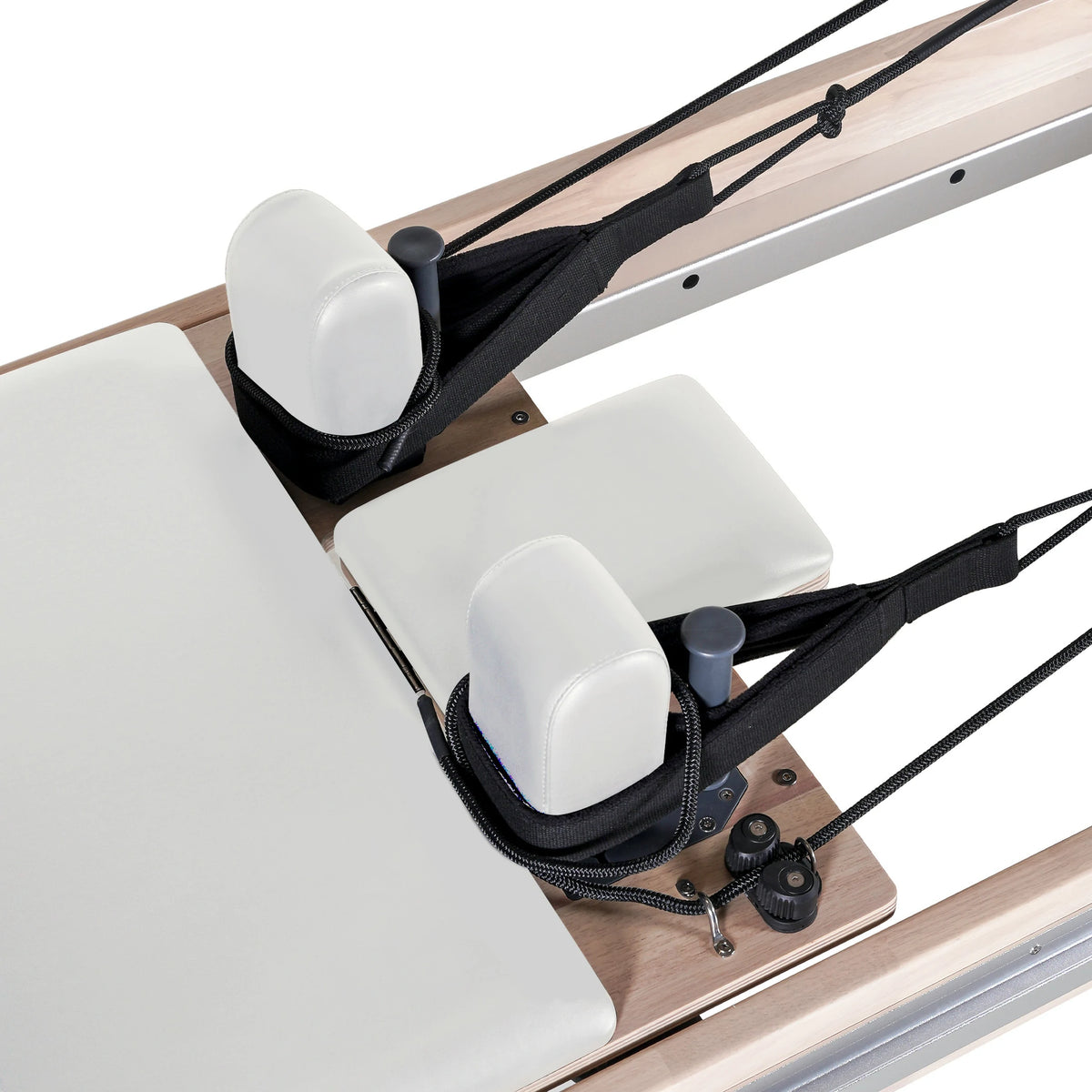 Oak Full Track Pilates Reformer White
