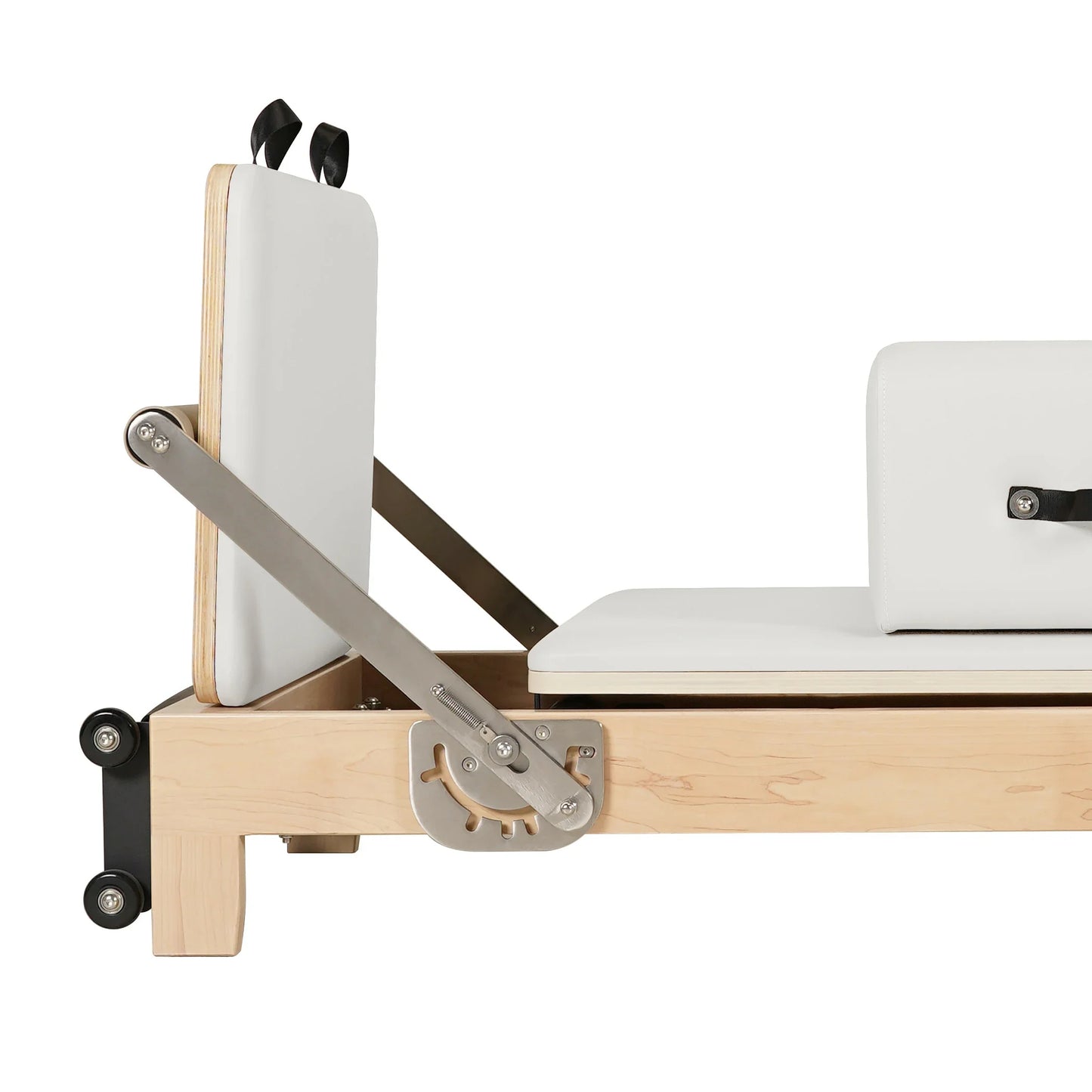 1GKU Maple Wood-Leg Foldable Pilates Reformer White
