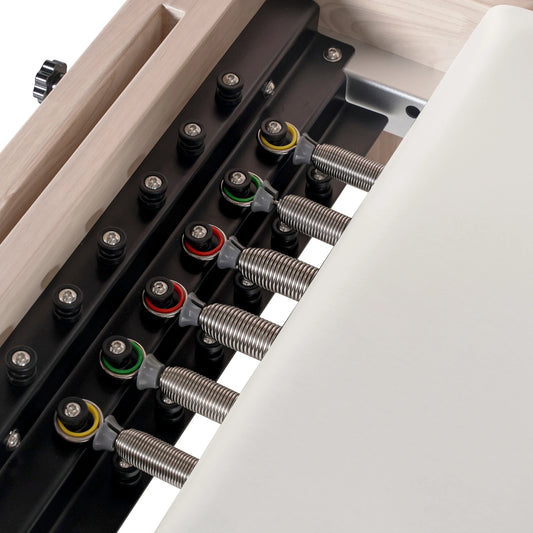 1GKU Oak Pilates Reformer White image 3