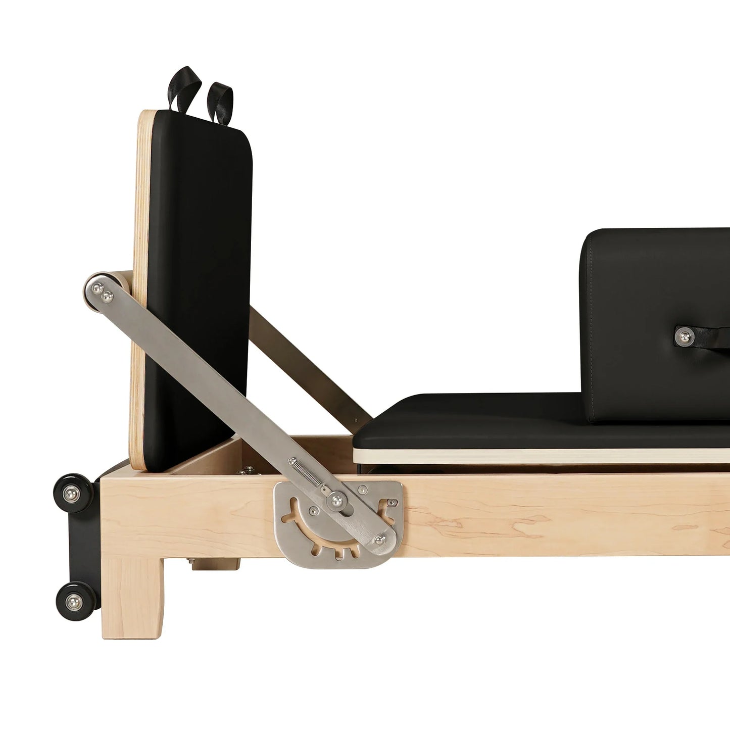 1GKU Maple Wood-Leg Foldable Pilates Reformer Black