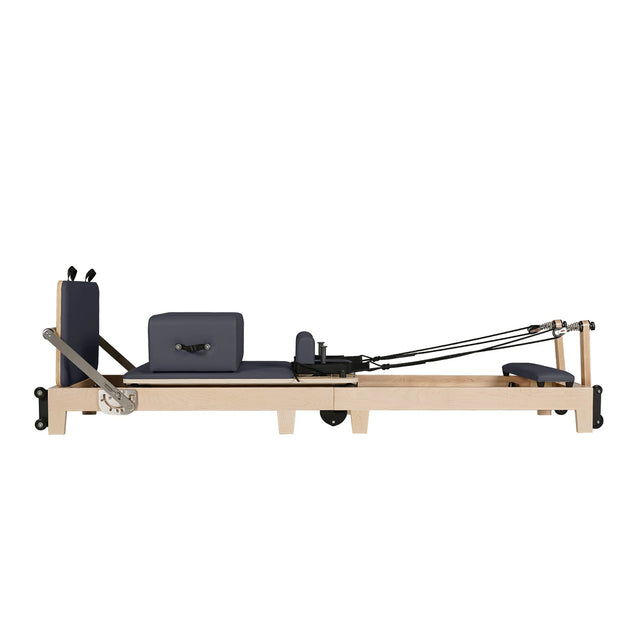1GKU Maple Wood-Leg Foldable Pilates Reformer Grey