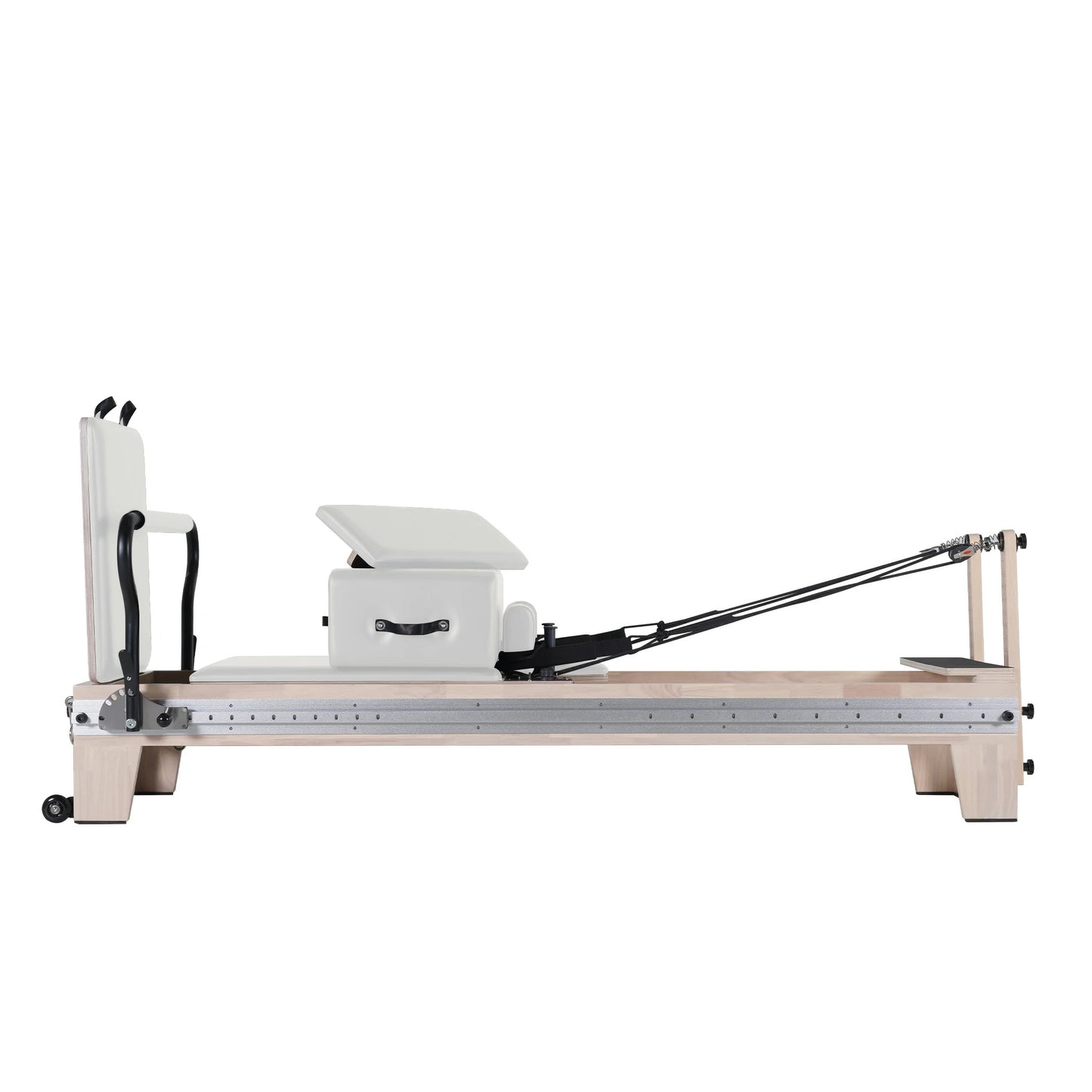 Oak Full Track Pilates Reformer White