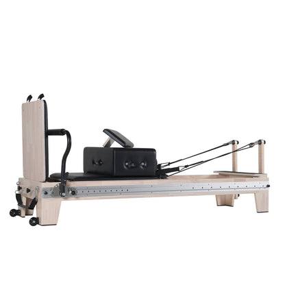 Oak Full Track Pilates Reformer Black