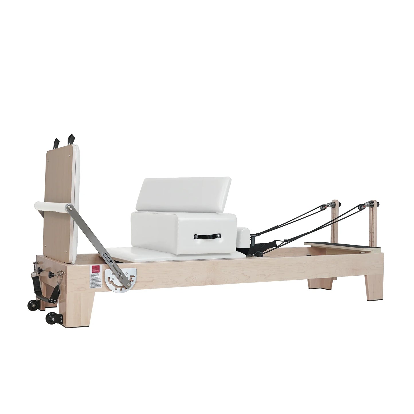 Maple Wood Pilates Reformer White
