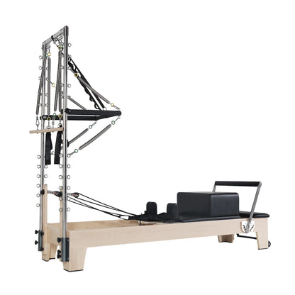 1GKU Maple Half Tower Pilates Reformer Black