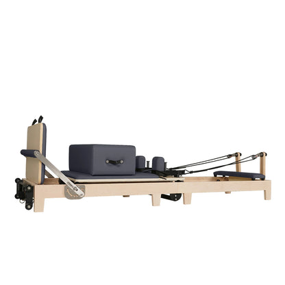 1GKU Maple Wood-Leg Foldable Pilates Reformer Grey