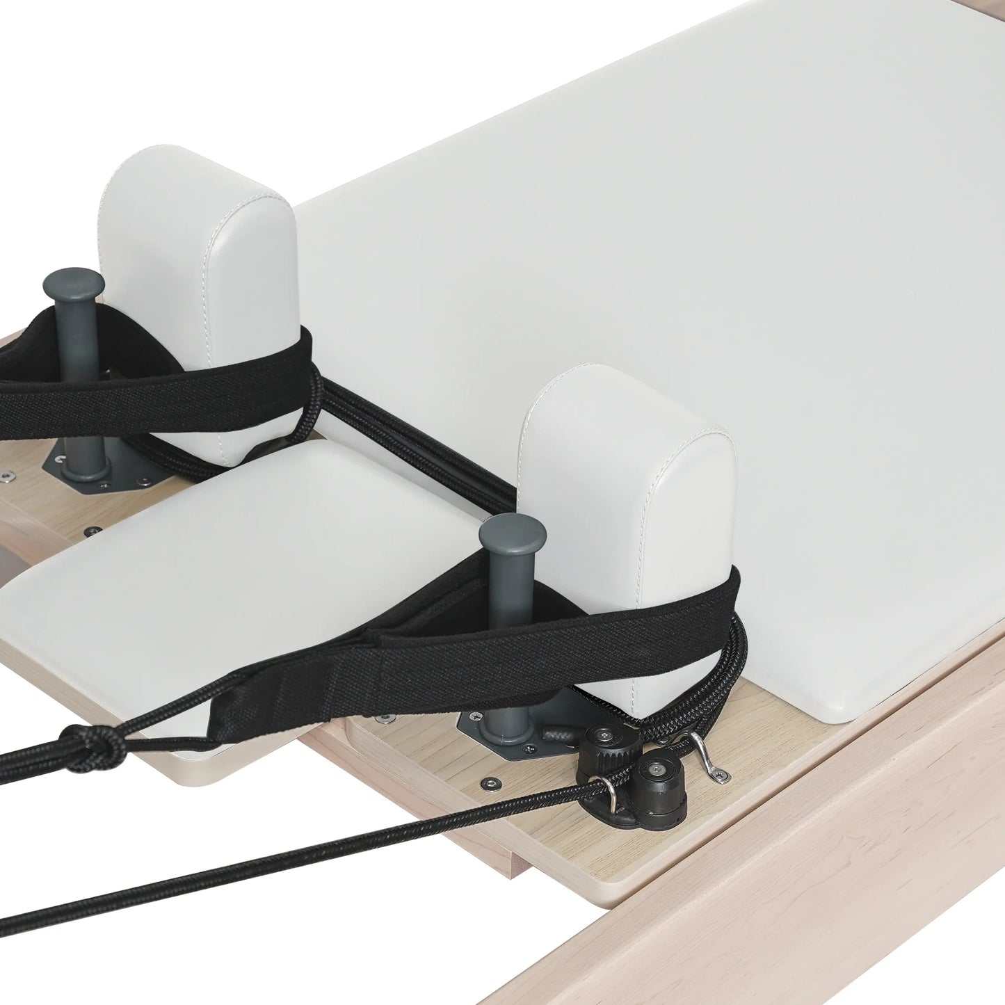 Maple Wood Pilates Reformer White