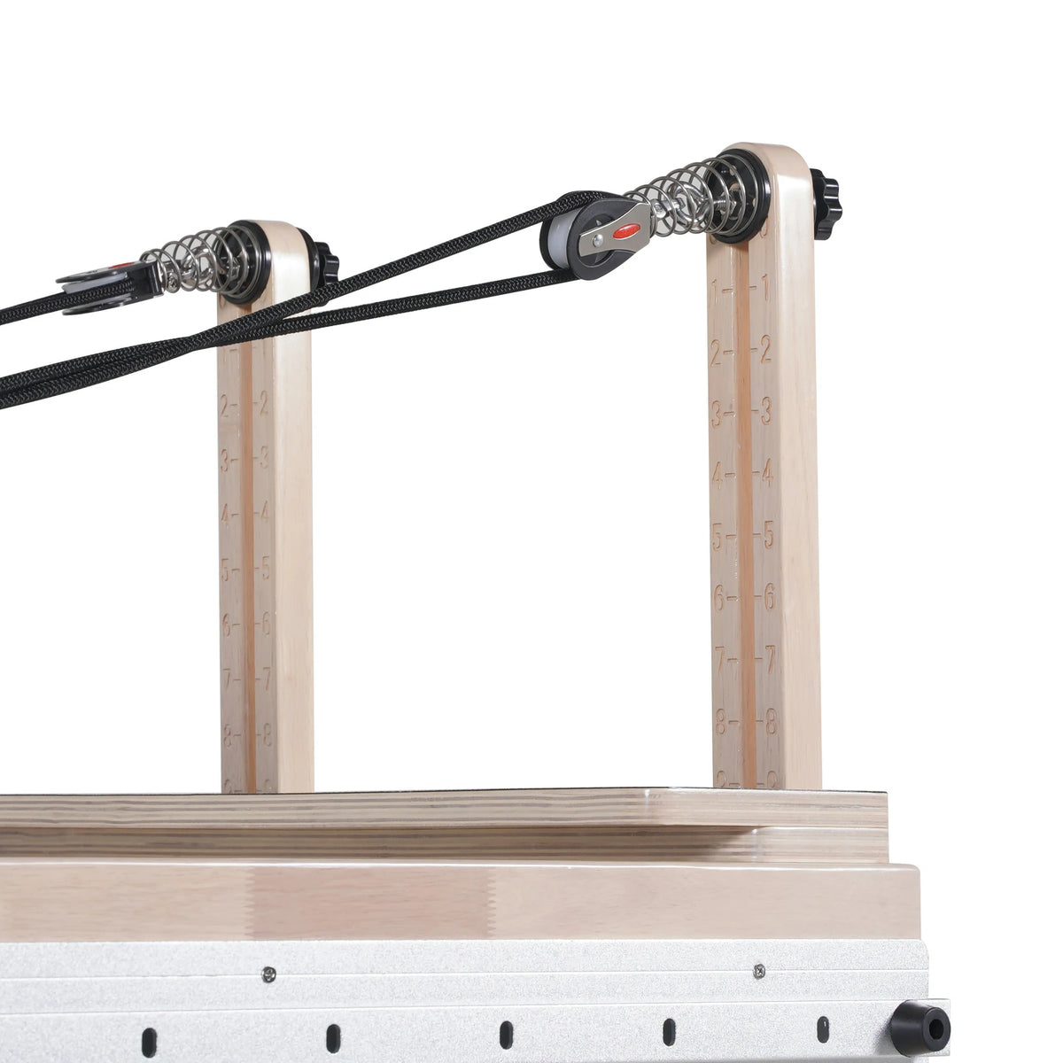 Oak Full Track Pilates Reformer Black