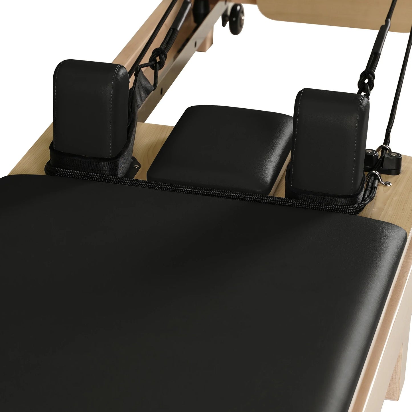 1GKU Maple Wood-Leg Foldable Pilates Reformer Black
