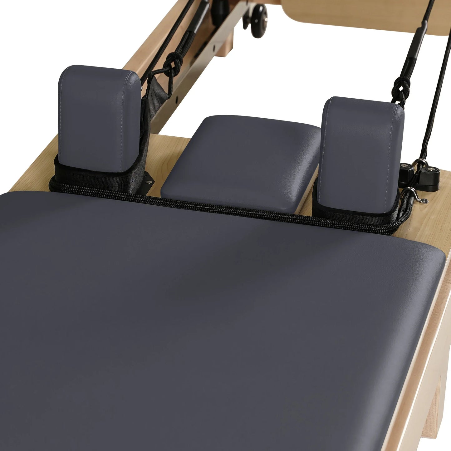 1GKU Maple Wood-Leg Foldable Pilates Reformer Grey