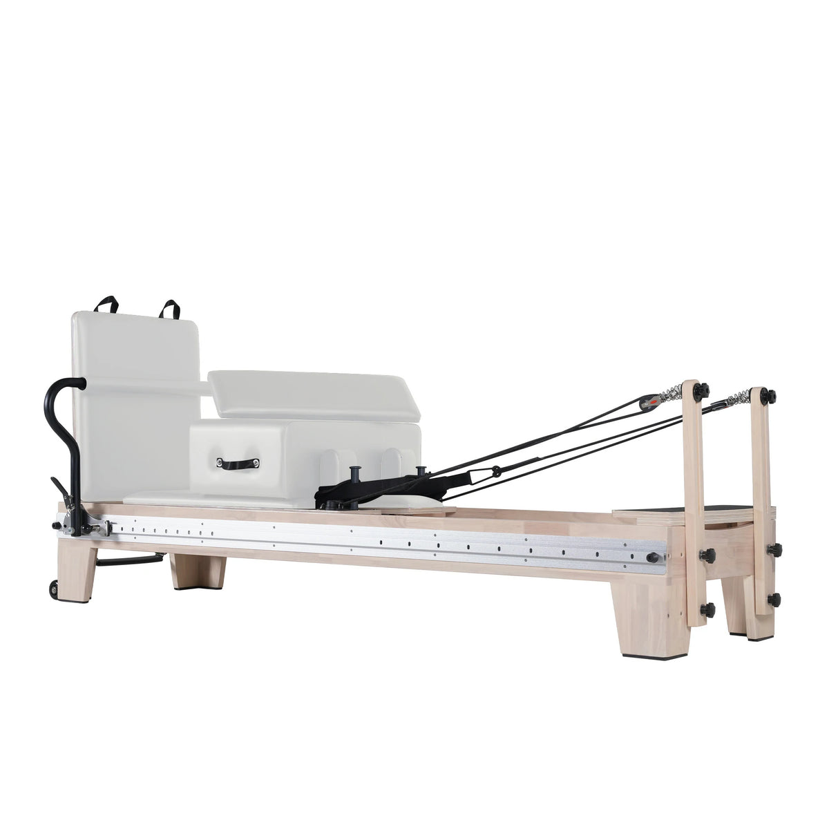 Oak Full Track Pilates Reformer White