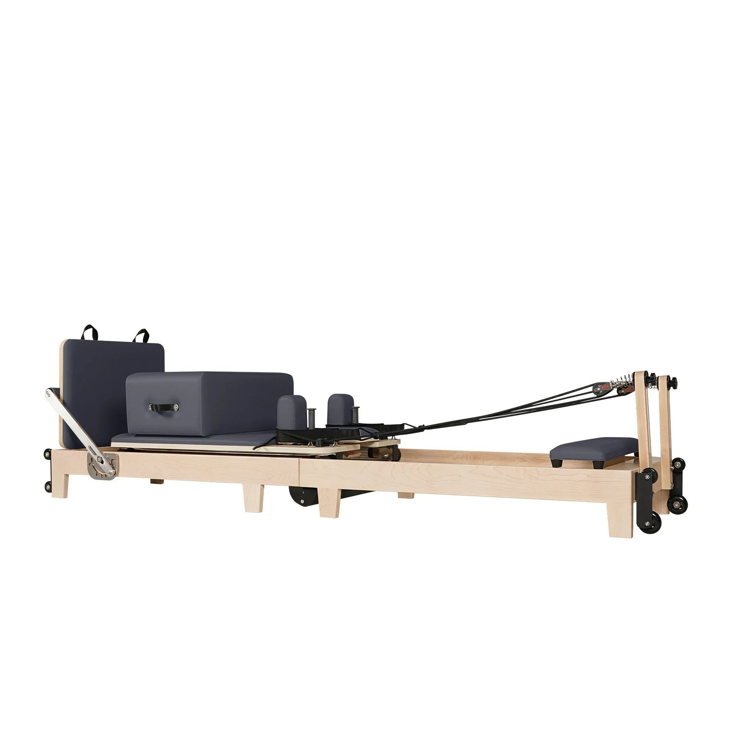1GKU Maple Wood-Leg Foldable Pilates Reformer Grey