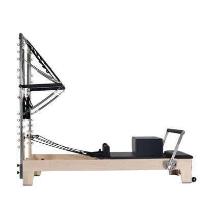 1GKU Maple Half Tower Pilates Reformer Black
