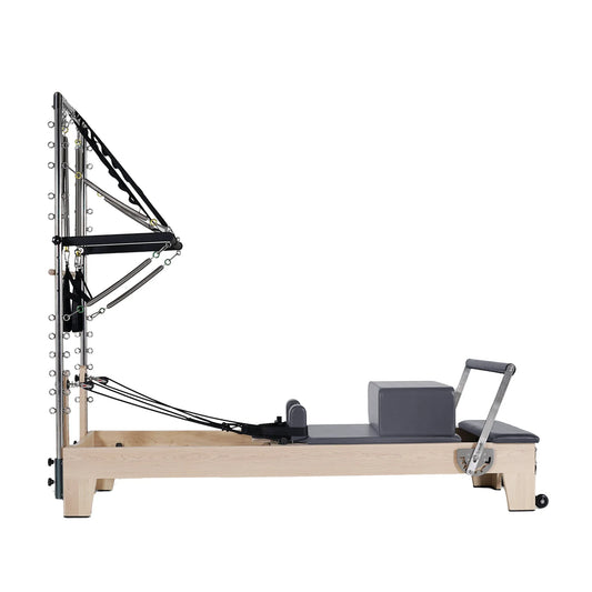 1GKU Maple Half Tower Pilates Reformer Gray