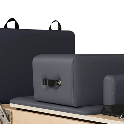 1GKU Maple Wood-Leg Foldable Pilates Reformer Grey