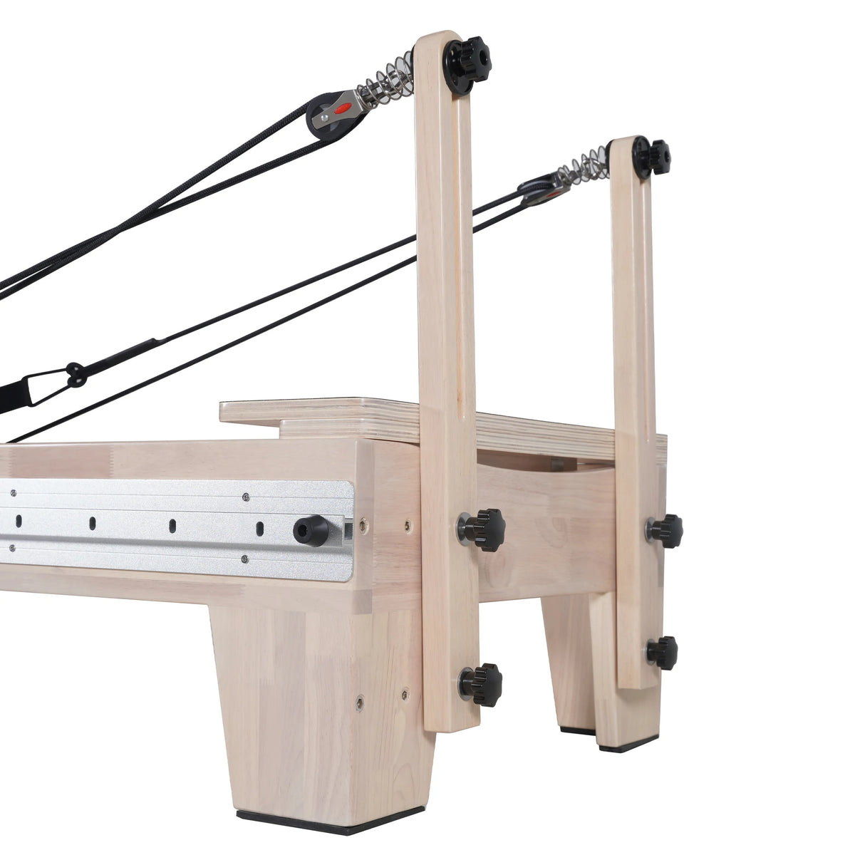 Oak Full Track Pilates Reformer White