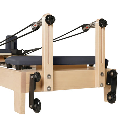 1GKU Maple Wood-Leg Foldable Pilates Reformer Grey