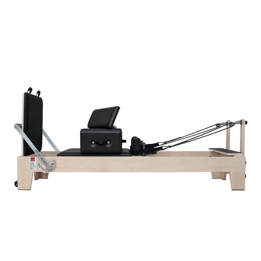 Maple Wood Pilates Reformer Black