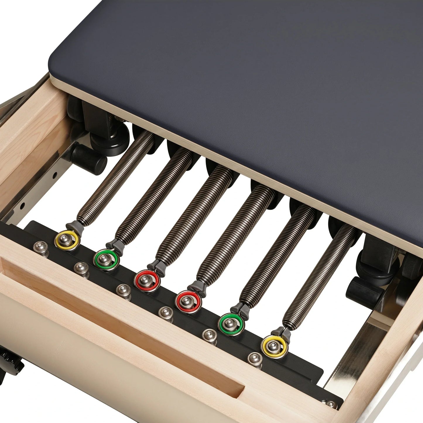 1GKU Maple Wood-Leg Foldable Pilates Reformer Grey