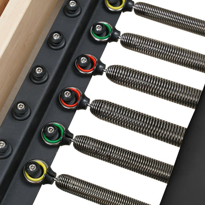 1GKU Oak Folding Classic Pilates Reformer Black