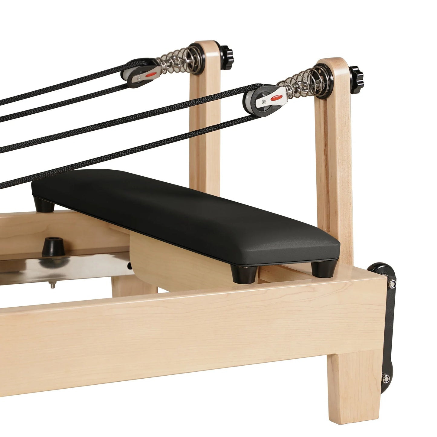 1GKU Maple Wood-Leg Foldable Pilates Reformer Black