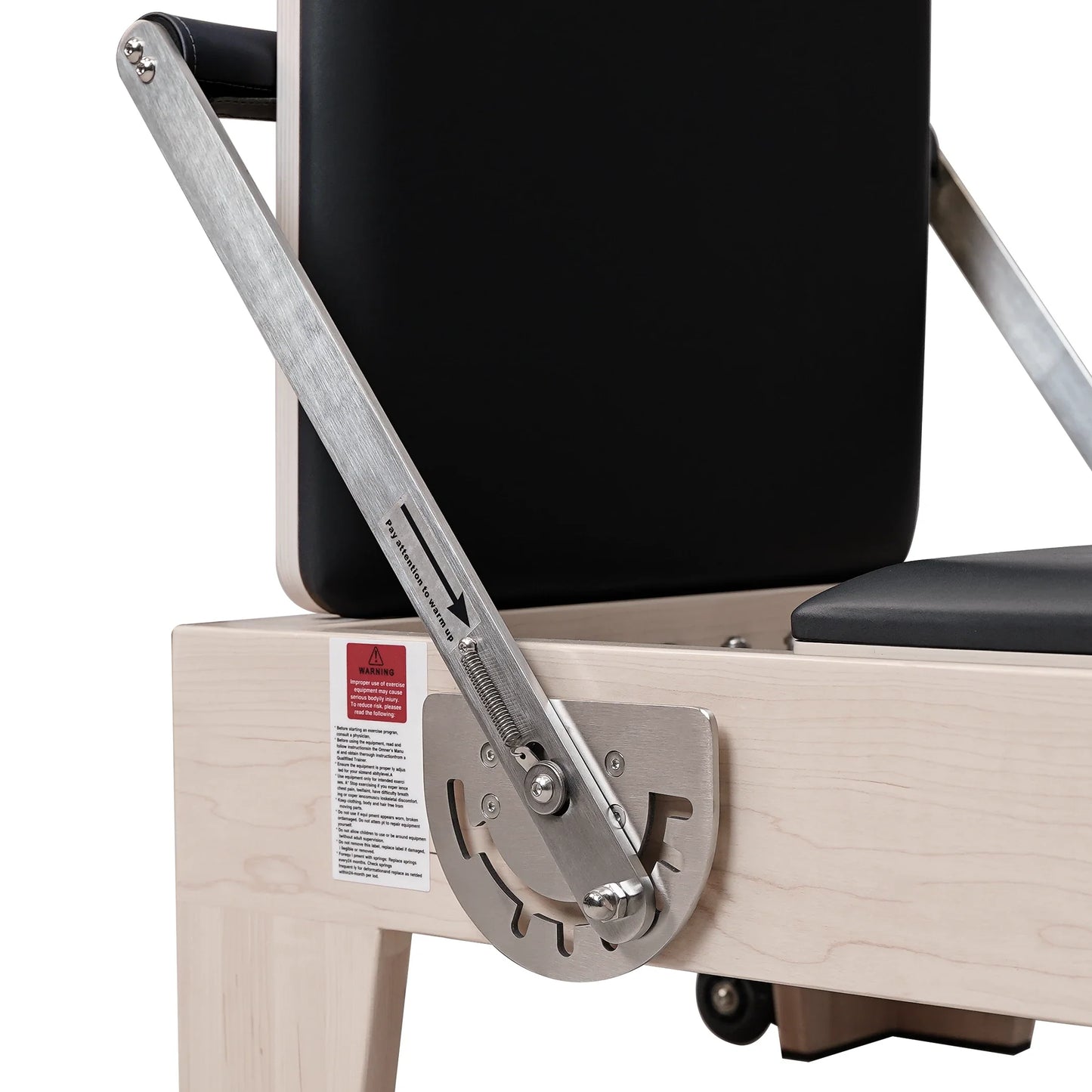 Maple Wood Pilates Reformer Black