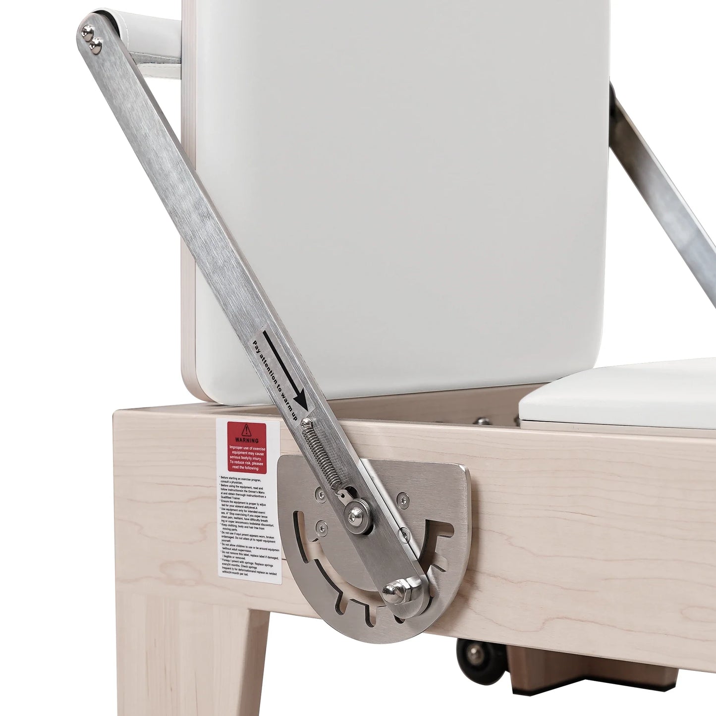 Maple Wood Pilates Reformer White