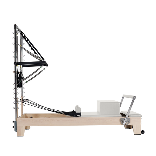 1GKU Maple Half Tower Pilates Reformer White