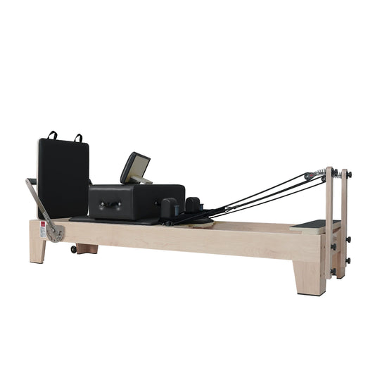 Maple Wood Pilates Reformer Black