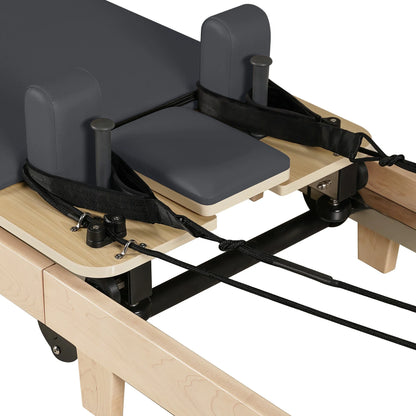 1GKU Maple Wood-Leg Foldable Pilates Reformer Grey
