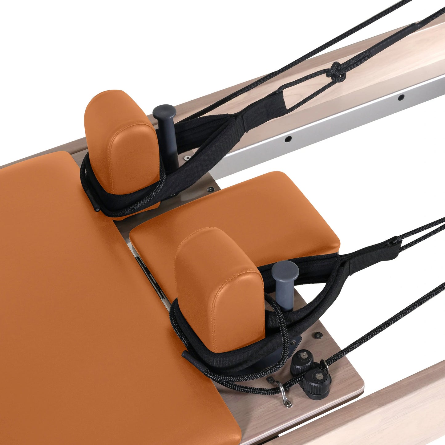 1GKU Oak Pilates Reformer Orange
