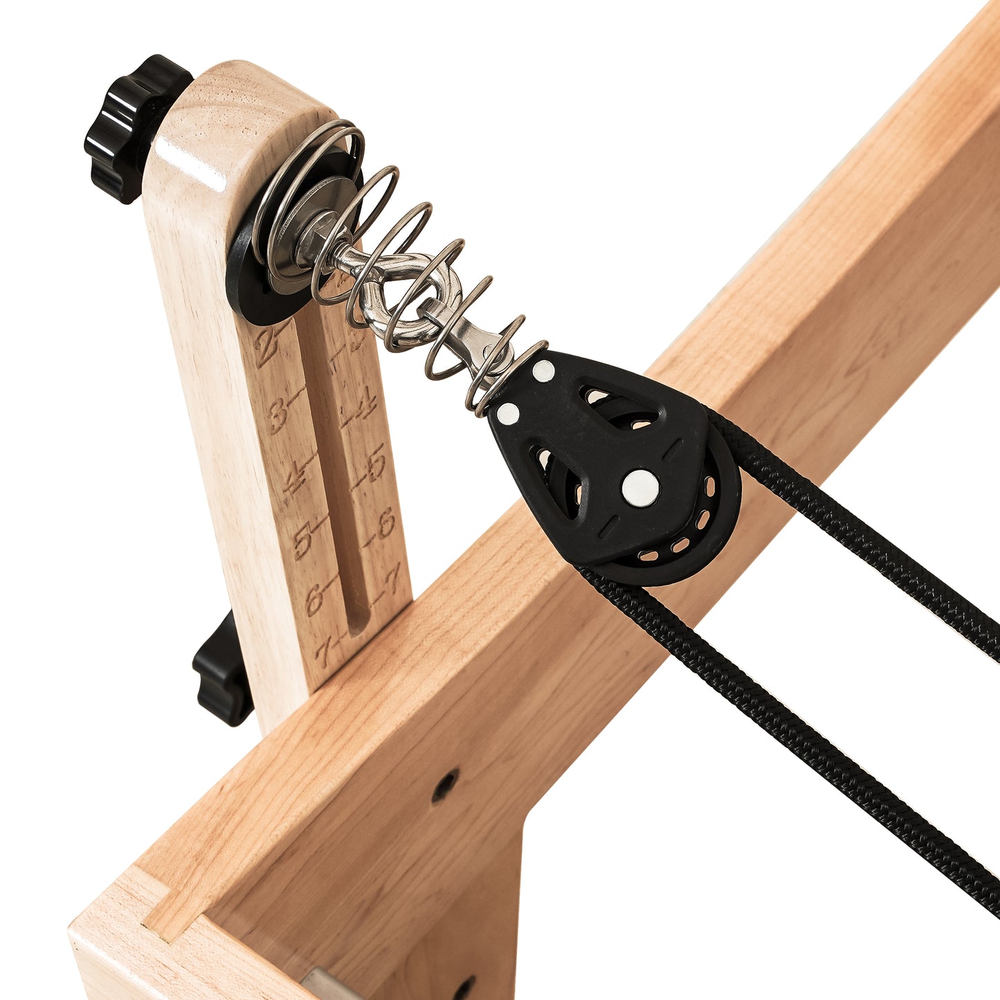 1GKU Maple Full Track Split Glide Pilates Reformer Black