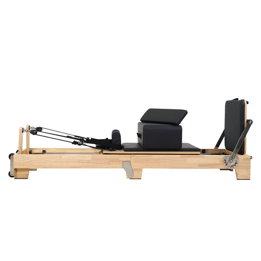 1GKU Oak Folding Classic Pilates Reformer Black image 2