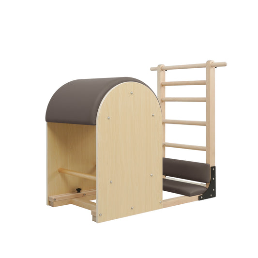 1GKU Maple Pilates Ladder Barrel Mocha image 2