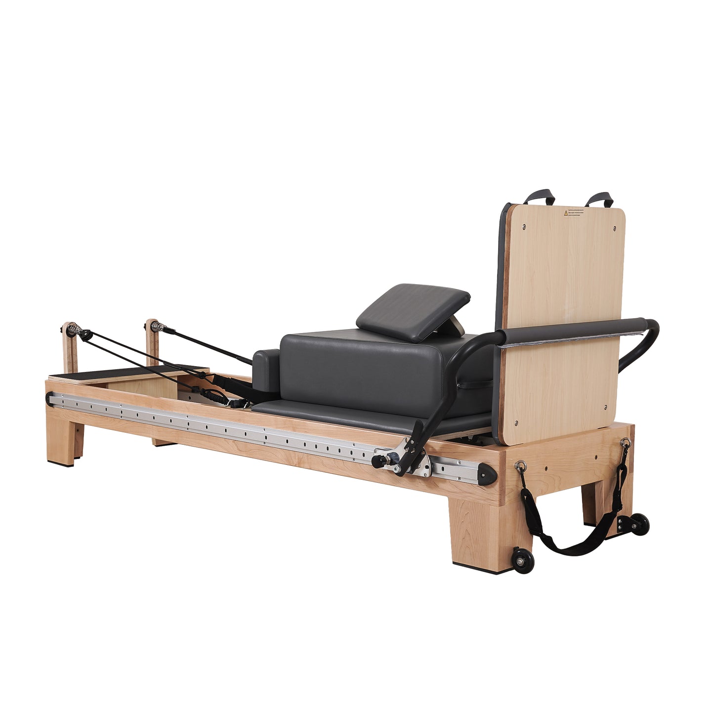 1GKU Maple Full Track Split Glide Pilates Reformer Black