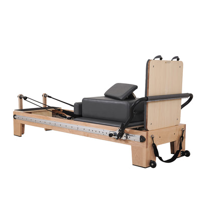 1GKU Maple Full Track Split Glide Pilates Reformer Black