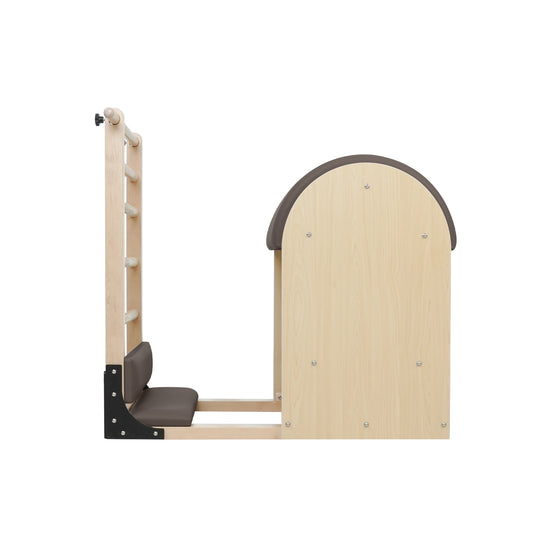 1GKU Maple Pilates Ladder Barrel Mocha image 3