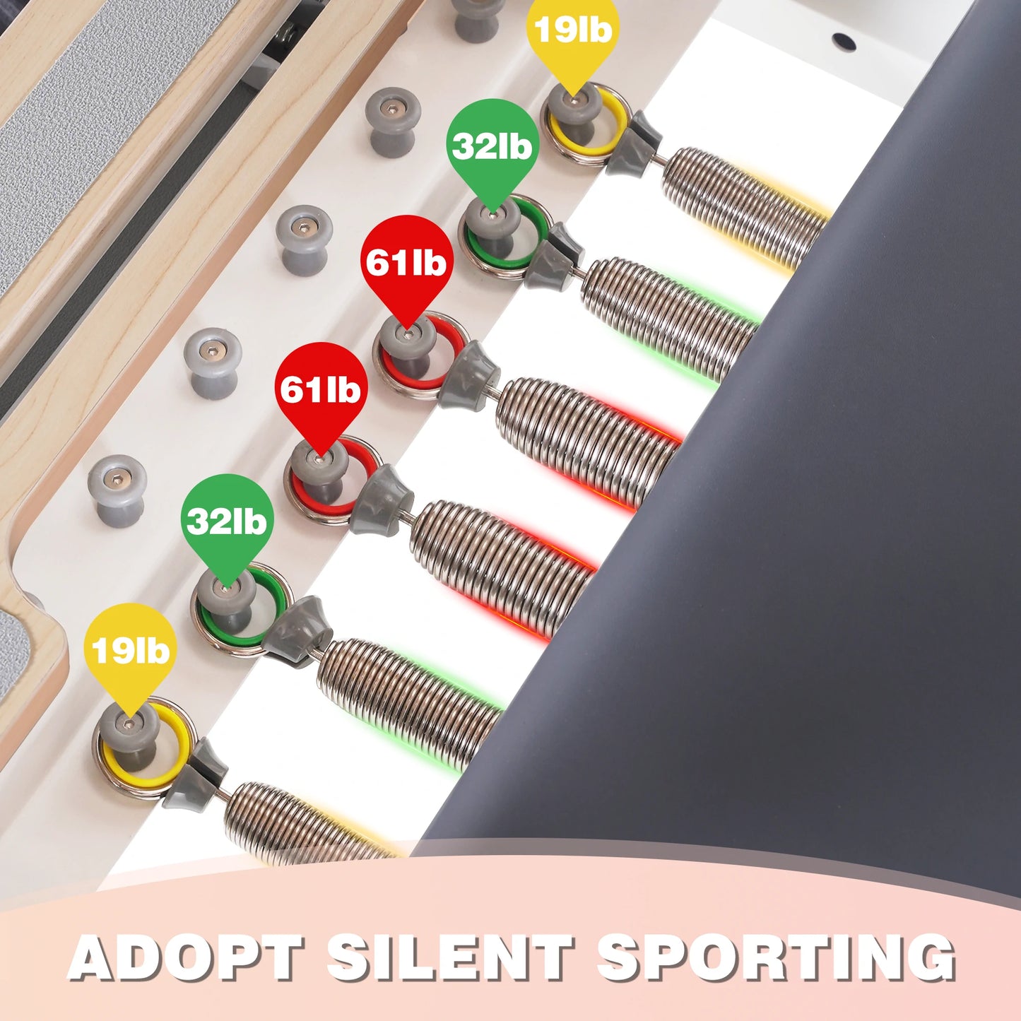 Foldable Aluminum Pilates Reformer