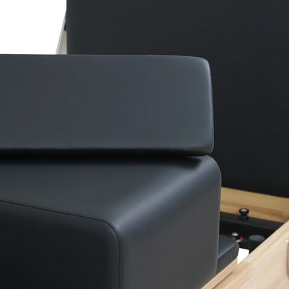 1GKU Oak Folding Classic Pilates Reformer Black