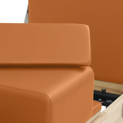 1GKU Oak Folding Classic Pilates Reformer Orange