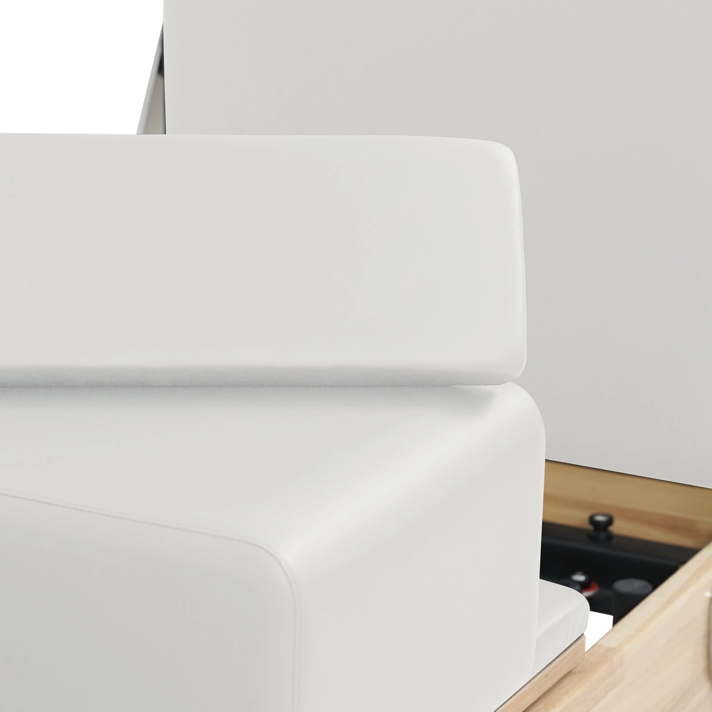 1GKU Oak Folding Classic Pilates Reformer White